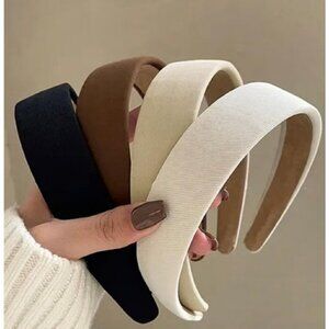 4PCS Non-Slip Headbands for Women Trendy 1-Inch Wide Elastic Hair Bands for Girl